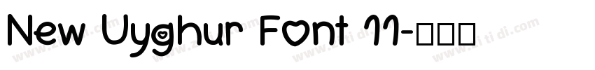 New Uyghur Font 11字体转换